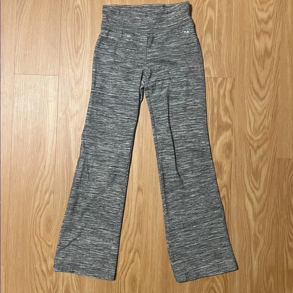 Justice Heather Gray boot flare Leggings, size 8